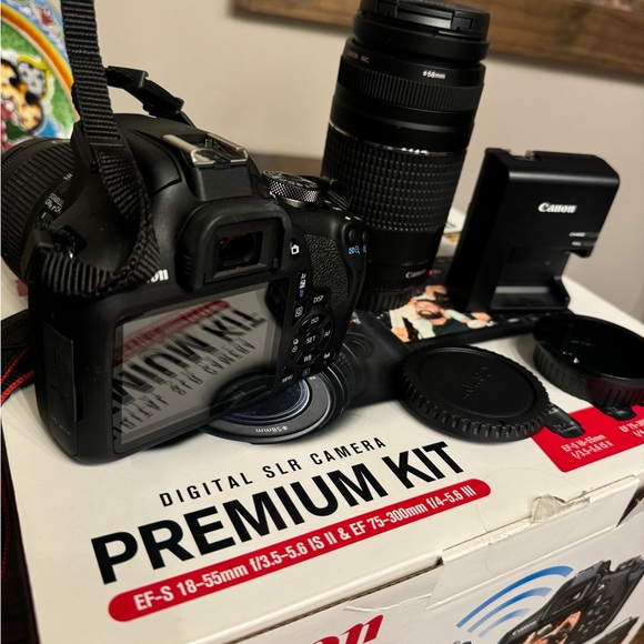 Canon EOS Rebel T7 DSLR Camera|2 Lens Kit - Picture 2 of 4